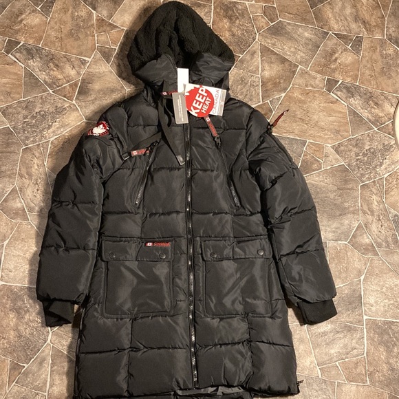 NWT Canada Weather Gear Women's Puffer Parka Jacket Black Sz Small & Medium - Picture 8 of 12